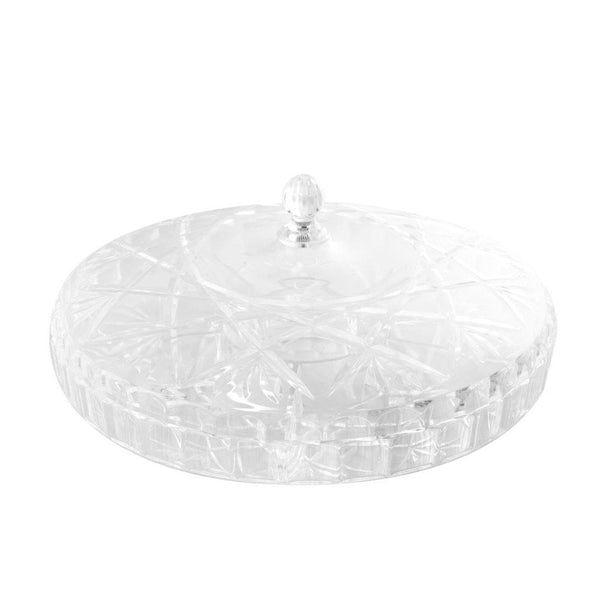 Acrylic Serving and Divided Platter with Lid 35 cm