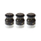 Black Artistic Craft Storage Jar Sugar and Spices Condiments Canister Set of 3 10*14.5 cm