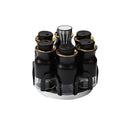 Black Gold Mix Revolving Spice Rack Spice and Herb Carousel Set of 6 Pcs 17.5*16.5 cm