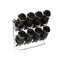Black Gold Mix Spice Shaker Jar Set of 8 Pcs with Stand 25.0*11.0*23.5 cm