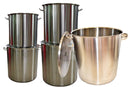 Stainless Steel Pot 5 Pcs Set 20ltr, 34ltr, 50ltr, 72ltr, 98ltr