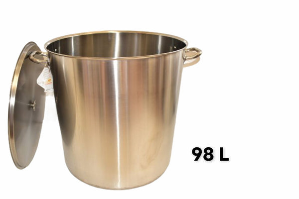 Stainless Steel Pot 5 Pcs Set 20ltr, 34ltr, 50ltr, 72ltr, 98ltr