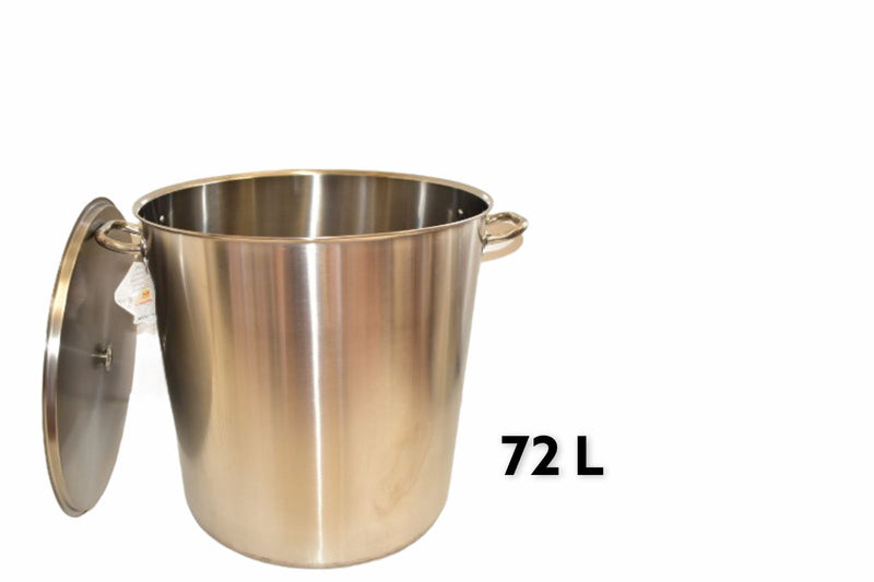 Stainless Steel Pot 5 Pcs Set 20ltr, 34ltr, 50ltr, 72ltr, 98ltr