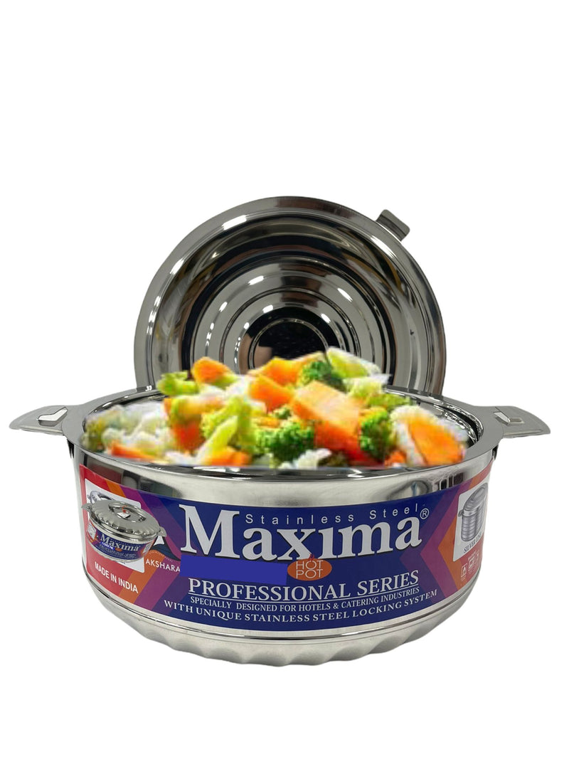 Stainless Steel Round Hot Pot Designer Maxima Brand 15000 ml