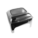 chafing dish-Stainless Steel Chafing Dish Banquet Food Warmer Glass Top Display 6 Litre-Classic Homeware &amp; Gifts