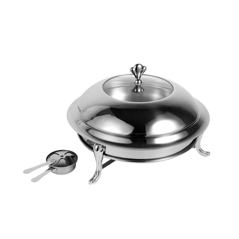 chafing dish-Stainless Steel Chafing Dish Deluxe Quality Banquet Food Warmer 22 cm-Classic Homeware &amp; Gifts
