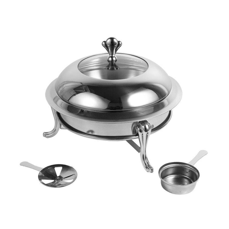 chafing dish-Stainless Steel Chafing Dish Deluxe Quality Banquet Food Warmer 22 cm-Classic Homeware &amp; Gifts