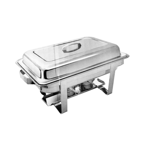 chafing dish-Stainless Steel Chafing Dish Double Platter 2 Burner-Classic Homeware &amp; Gifts