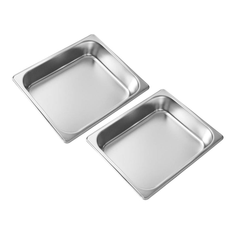 chafing dish-Stainless Steel Chafing Dish Double Platter 2 Burner-Classic Homeware &amp; Gifts