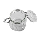 dollar store-Airtight Glass Clip Top Round Storage Jar 15*9.5 cm-Classic Homeware &amp; Gifts