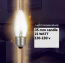 dollar store-E27 Screw Warm Light Bulb 25W-Classic Homeware &amp; Gifts