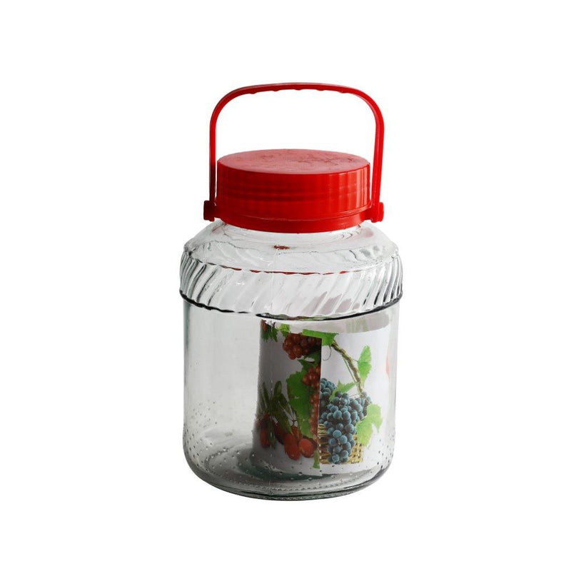 dollar store-Glass Jar Storage Container with Airtight Lid 2 Litre 13.5*21 cm-Classic Homeware &amp; Gifts