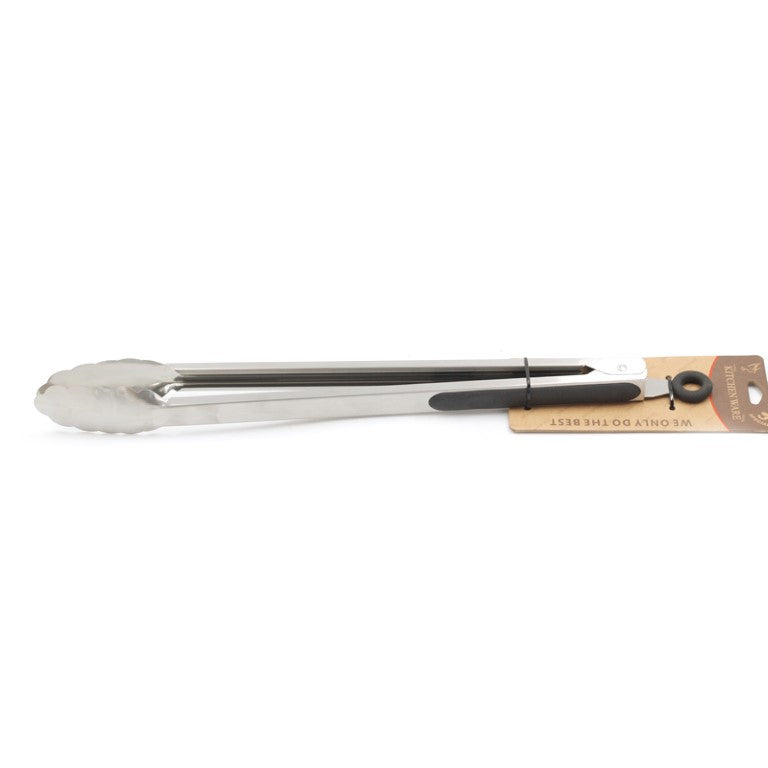 dollar store-Heavy Duty Stainless Steel BBQ and Kitchen Tongs 12 Inch-Classic Homeware &amp; Gifts