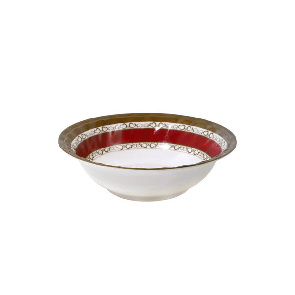 dollar store-Melamine Serveware Dinnerware Salad Bowl Maroon Flower 6 inch-Classic Homeware &amp; Gifts