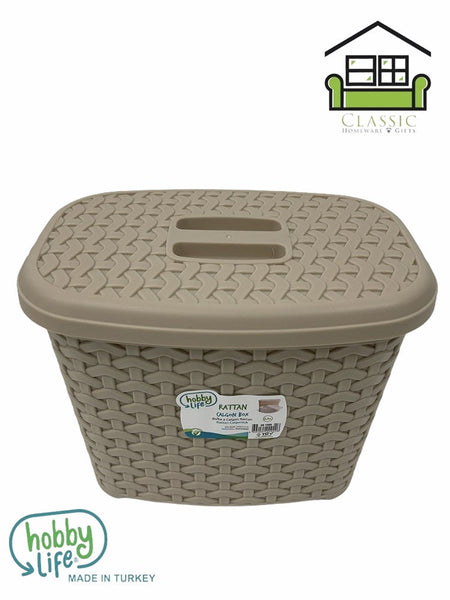 dollar store-Rattan Multipurpose Plastic Laundry Hamper Detergent Basket 2.5 Litre 20.5*14*16 cm-Classic Homeware &amp; Gifts