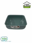 dollar store-Square Plastic Mixing Bowl Bread Dough Salad Fruit Food Storage 1.2 Litre-Classic Homeware &amp; Gifts