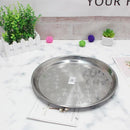 dollar store-Stainless Steel 30 cm Round Serving Tray-Classic Homeware &amp; Gifts