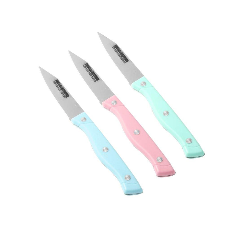 dollar store-Stainless Steel Colour Kitchen Fruit Knives Set of 6-Classic Homeware &amp; Gifts