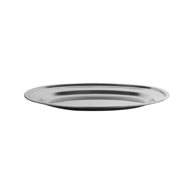 dollar store-Stainless Steel Oval Serving Plate 16 inch-Classic Homeware &amp; Gifts