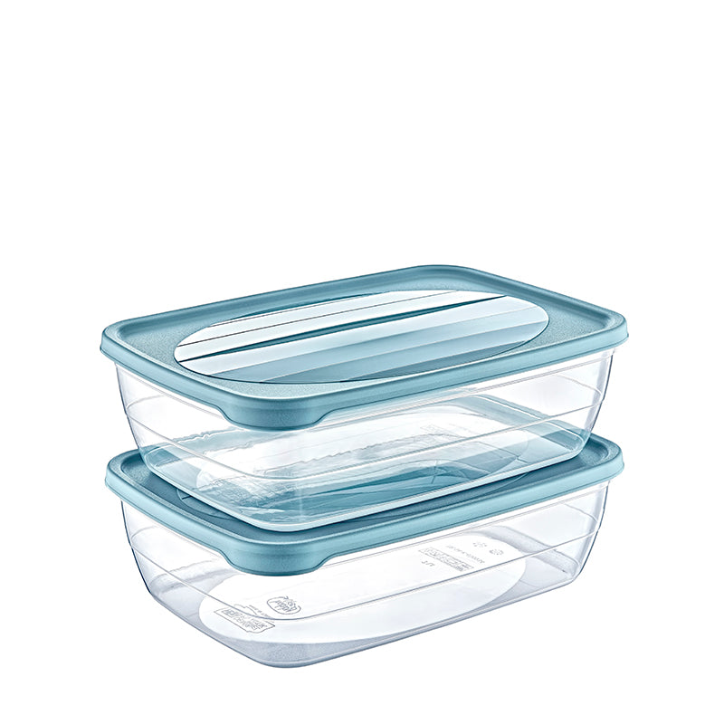 Kids Stackable Lunch Box BPA Free Storage Organizer set of 2 28*20*8.5 cm 3 Litre