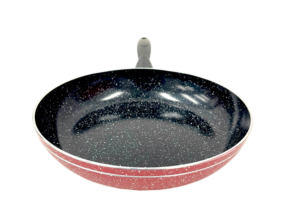 Frypan Maroon Marble Coating Induction Induction Non Stick 24 cm 3mm