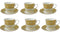 Ceramic Coffee Cup and Saucer Set of 6 100 ml