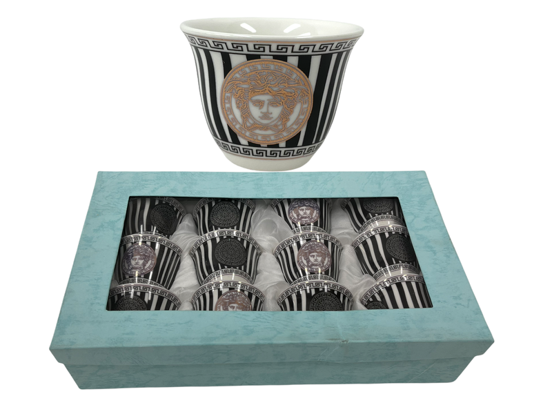 Ceramic Coffee Cawa Shafee Cup Set of 12 Pcs Set 80 ml