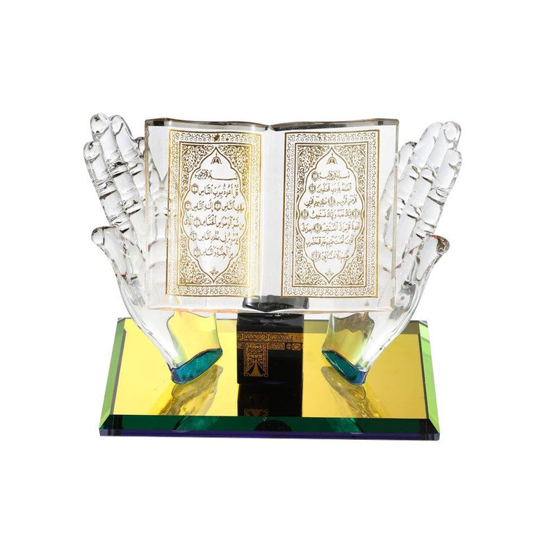 Home Decor Islamic Crystal Collectible Quran Book Model 12*7*10.5 cm