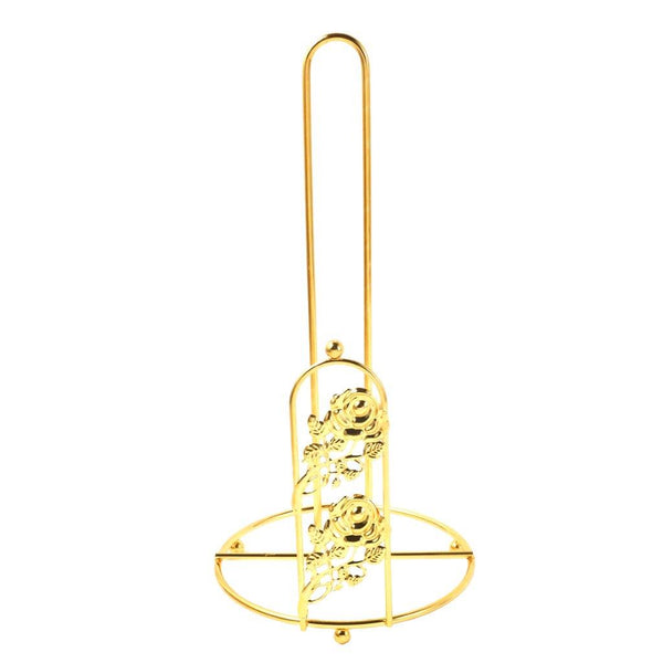 Heavy Duty Gold Plated Metal Paper Towel Holder 15*15*31 cm