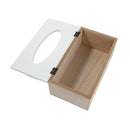 Premium Quality Pearl Border Design MDF Rectangular Tissue Box Napkin Holder 25*13*8 cm