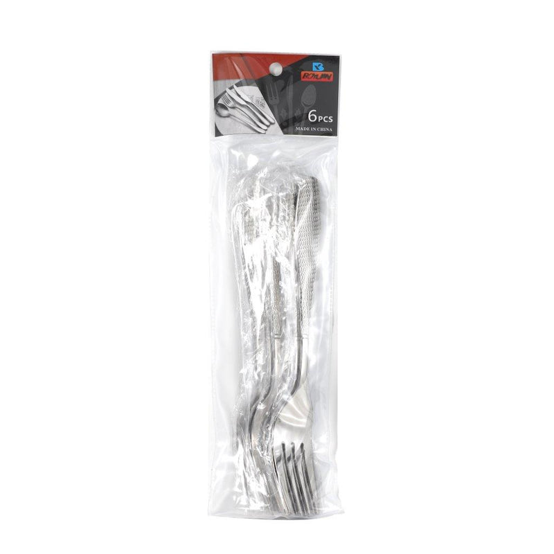 Stainless Steel Tableware Deco Silver Table Fork Set of 6 Pcs 20*2.6 cm