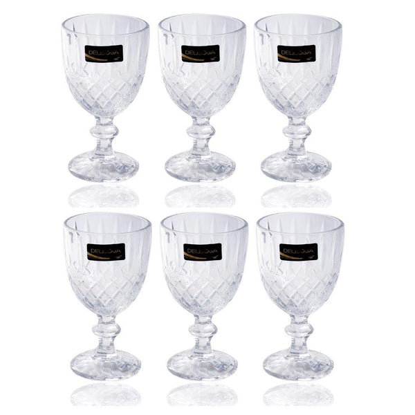 Glass Footed Drinking Tumbler Set of 6 Pcs