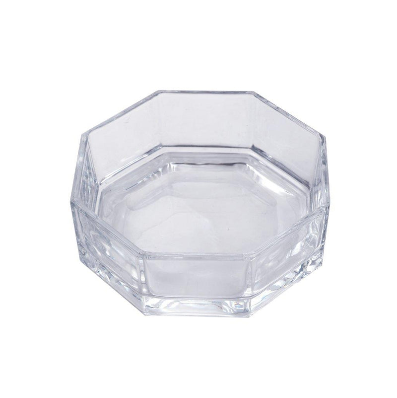 Crystal Glass Round Sugar Bowl Candy Jar Snack Storage Jar with Lid D - 12 cm ; H - 18 cm