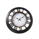 Roman Numeral Retro Round Black Frame Wall Clock 50.8*50.8*5.7 cm