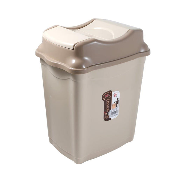 Multi-color Swing Top Rubbish Bin Plastic Waste Bin Trash Bin for Home Kitchen Office 50*38*69 cm