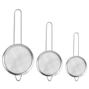 Stainless Steel Tea Filter Strainer Set of 3 Pcs 10/12/14 cm