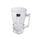 Glass Tea and Coffee Mug with Handle Set of 6 270 ml