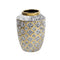 Home Decor Middle Eastern Craft Antique Jar Shape Ceramic Vase Flower Vase Silver Gold 16*22 cm