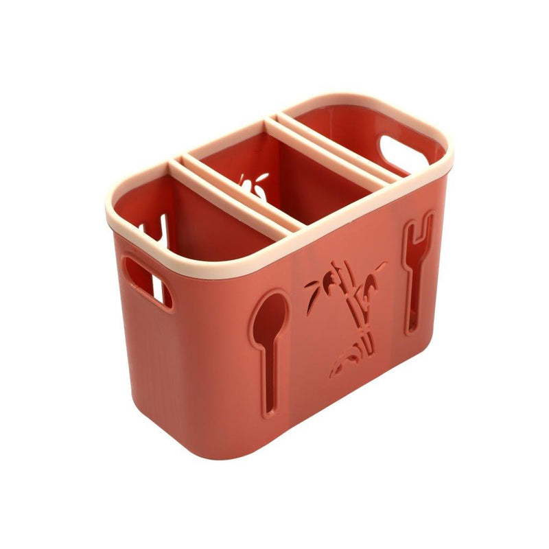 Multicompartment Plastic Cutlery Holder Spoon Stand 11*20*15 cm