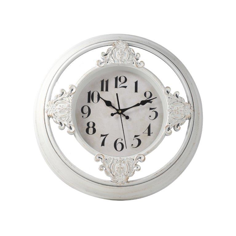 Luxury Vintage Retro Round White Frame Wall Clock 50.8*50.8*5.7 cm