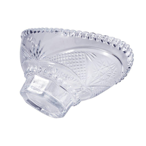 Crystal Glass Footed Candy Bowl Dipping Bowl Set of 2 Pcs 21*14*9 cm