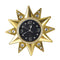 Starfish Design Gold Frame Crystal Beads Wall Clock 44.5 cm