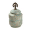 Home Decor Vintage Craft Antique Jar Shape Ceramic Vase Flower Vase Turquoise 15*15*27 cm