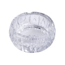 Crystal Cut Modern Clear Round Glass Ashtray 11.5*5.35 cm