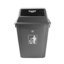 Multicolor Swing Top Rubbish Bin Plastic Waste Bin Trash Bin for Home Kitchen Office 39*27*60 cm