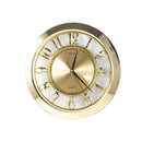 Wall Clock Shiny Gold Frame Analog Retro Executive Design Round 40 cm