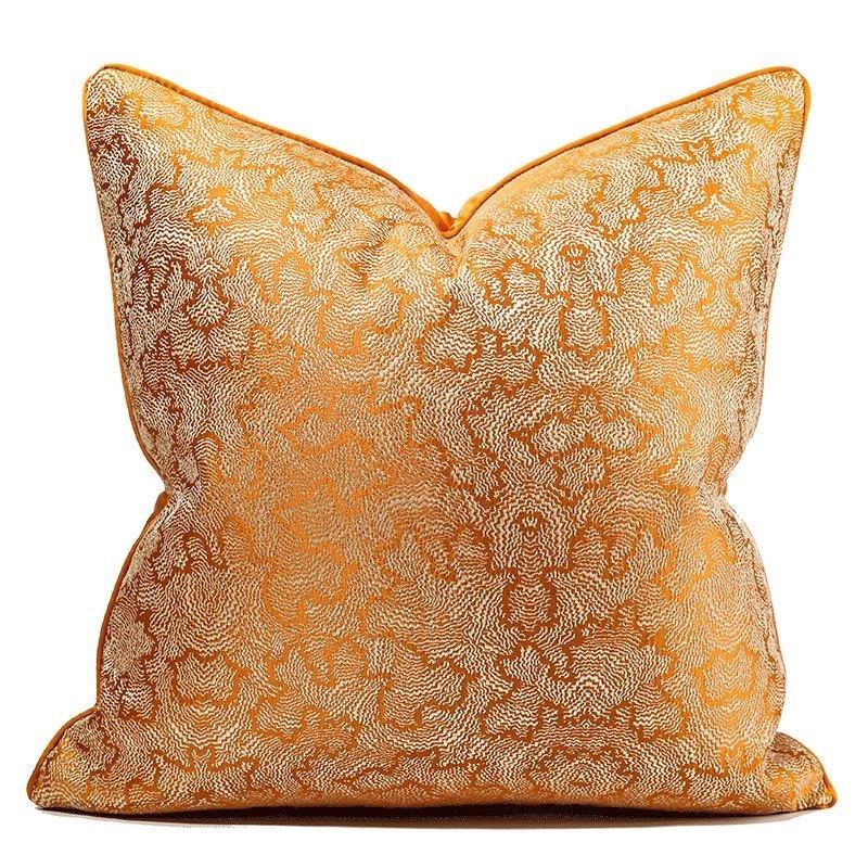 Modern Decorative Bright Oramge Abstract Print Pattern Cushion Cover Pillowcase 50*50 cm