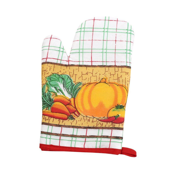 Colorfull Printed Cottom Heat Resistant Kitchen Glove Cookin Grilling Baking