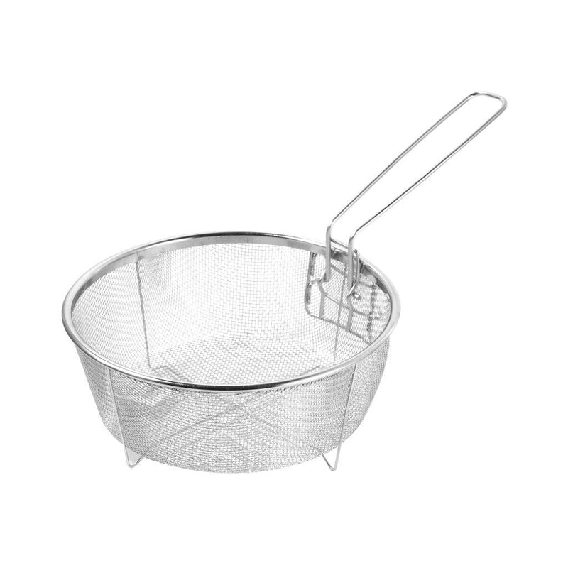 Stainless Steel Deep Fry Basket Oil Strainer Chips Fryer 24 cm