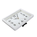 Modern Home Office White Desk Clock Bedside Tabletop 30*22 cm